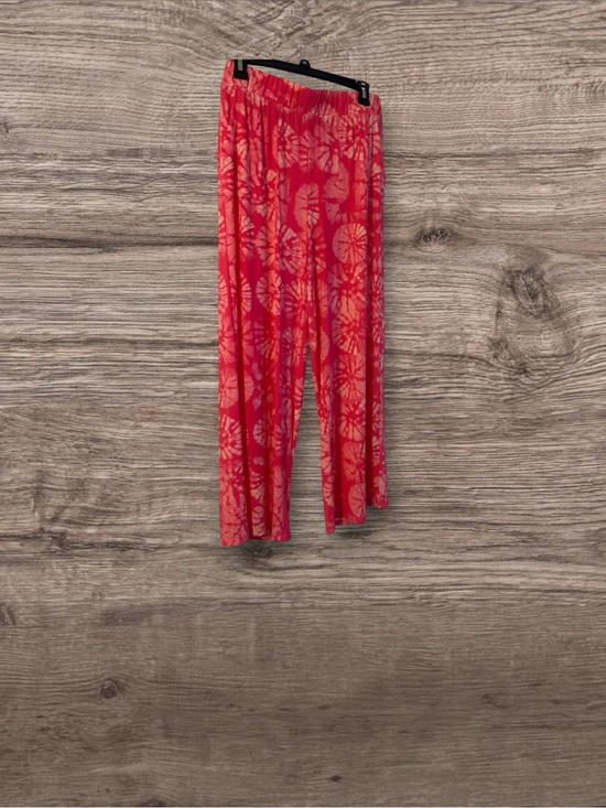 LOGO by Lori Goldstein Beach to Street Pants - Beach to Street LOGO by Lori Goldstein Coral Tie-Dye Wide-Leg Pants Size XS